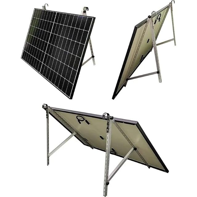 Support de garde-corps de balcon Handelskönig avec crochets en U pour un module solaire