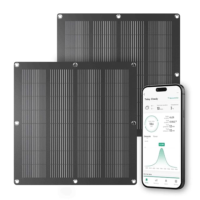 Panneau solaire de balcon semi-souple CALEX fixé à un garde-corps
