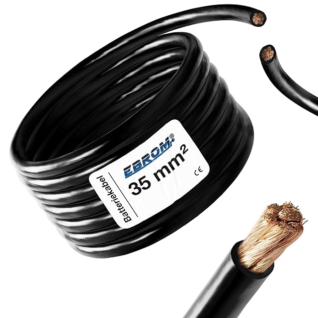 Câble de batterie souple EBROM 35 mm² noir
