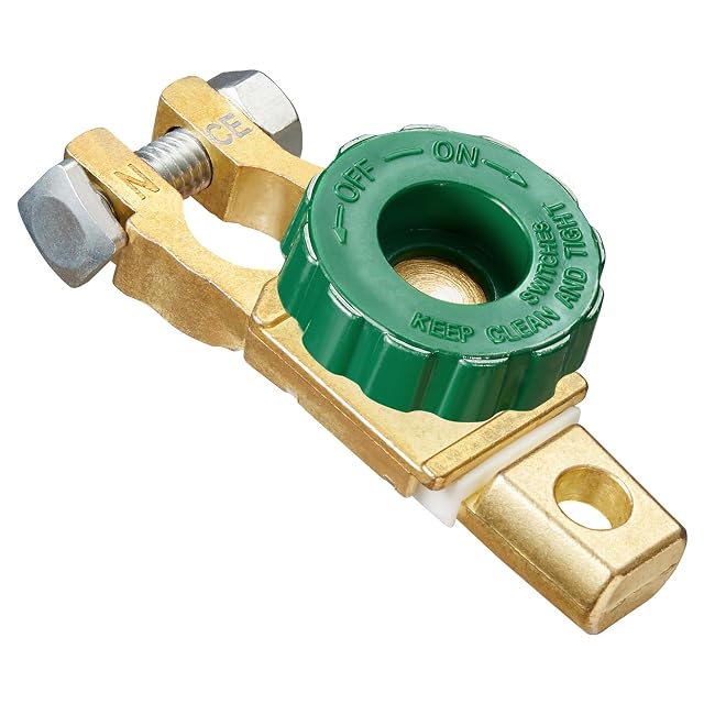 Coupe-batterie de borne Spurtar vert pour borne négative
