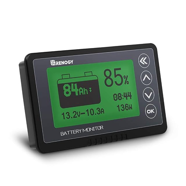 Contrôleur de batterie Renogy 500 A avec shunt et écran