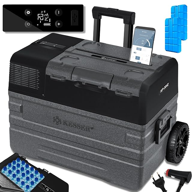 Glacière à compresseur KESSER de 42 litres avec commande par application