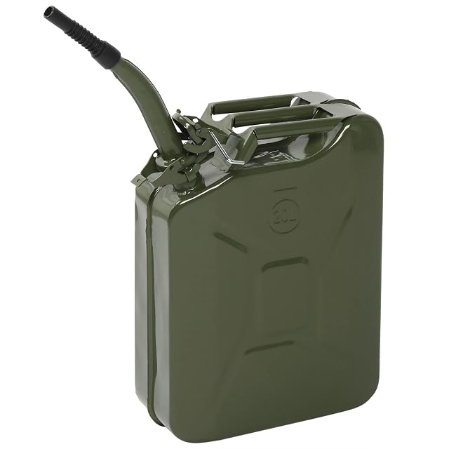 Jerrican métallique vert HOBBYZOO de 20 litres à trois poignées