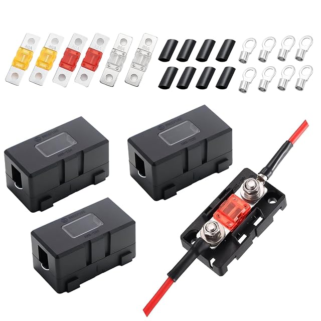 Porte-fusibles Midi JiuXinYuKeJi avec fusibles Midi et brides