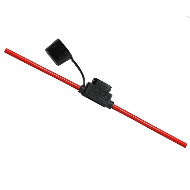 Porte-fusible à lame en ligne Offgridtec à corps en caoutchouc noir