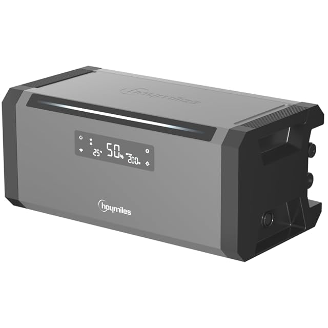 Module de stockage Hoymiles HiBattery AC avec ses accessoires de fixation