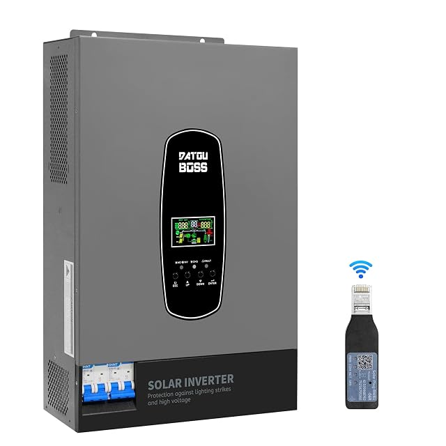 Onduleur solaire hybride DATOUBOSS de 6200 W avec écran LCD
