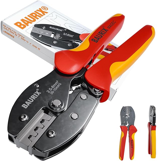 Pince à sertir solaire BAURIX MAGEC en acier au carbone