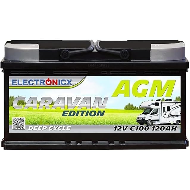 Batterie AGM Electronicx Caravan Edition de 120 Ah