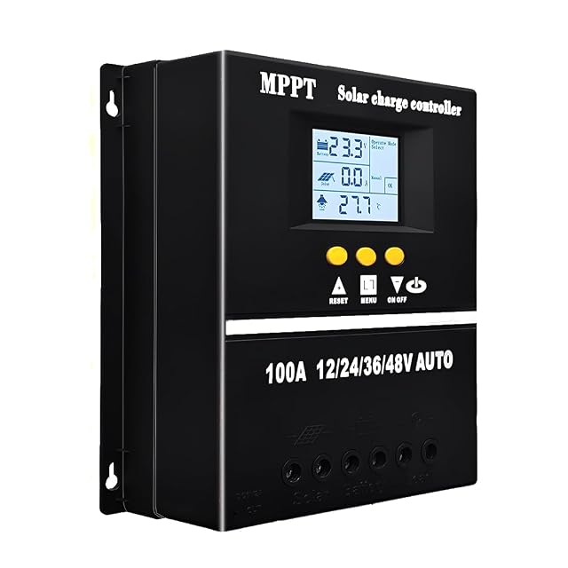 Régulateur de charge solaire MPPT SOGTICPS de 100 A avec écran LCD