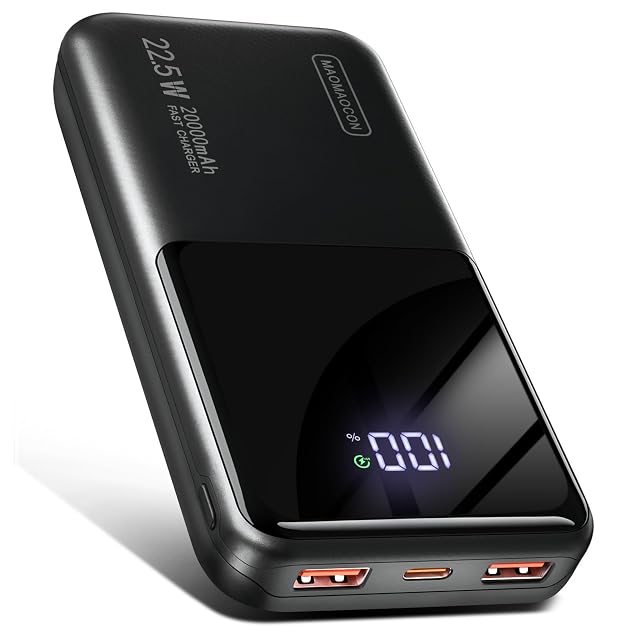Batterie externe sahesun de 20 000 mAh avec écran LCD miroir
