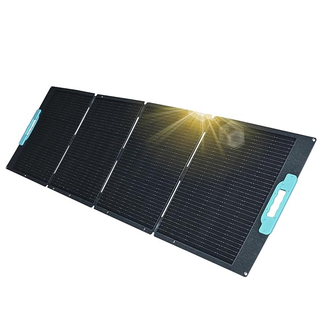 Panneau pliable enjoy solar Helios 200 W avec câbles MC4 et poignée de transport