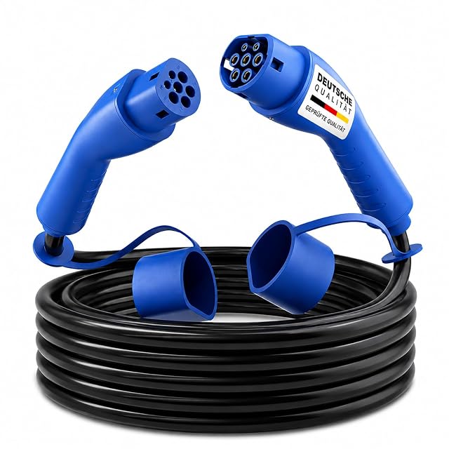 Câble de charge Type 2 RGBer avec capuchons de protection solidaires