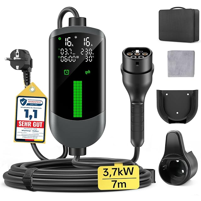 Chargeur portable Type 2 WityCharge avec fiche Schuko